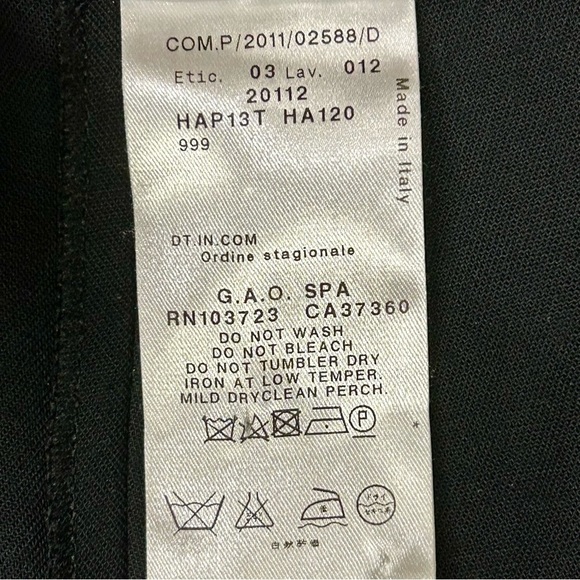 Giorgio Armani Black Straight-Leg Pants | Made in Italy | Size 44 - Picture 3 of 6